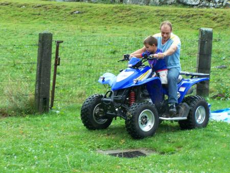 Thierry et Alexandre en quad